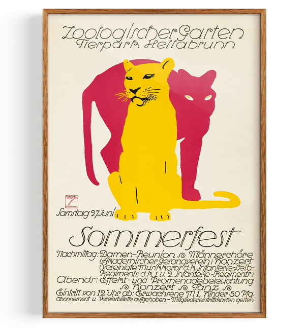 Zoologischer Garten Sommerfest Plakat (1914)