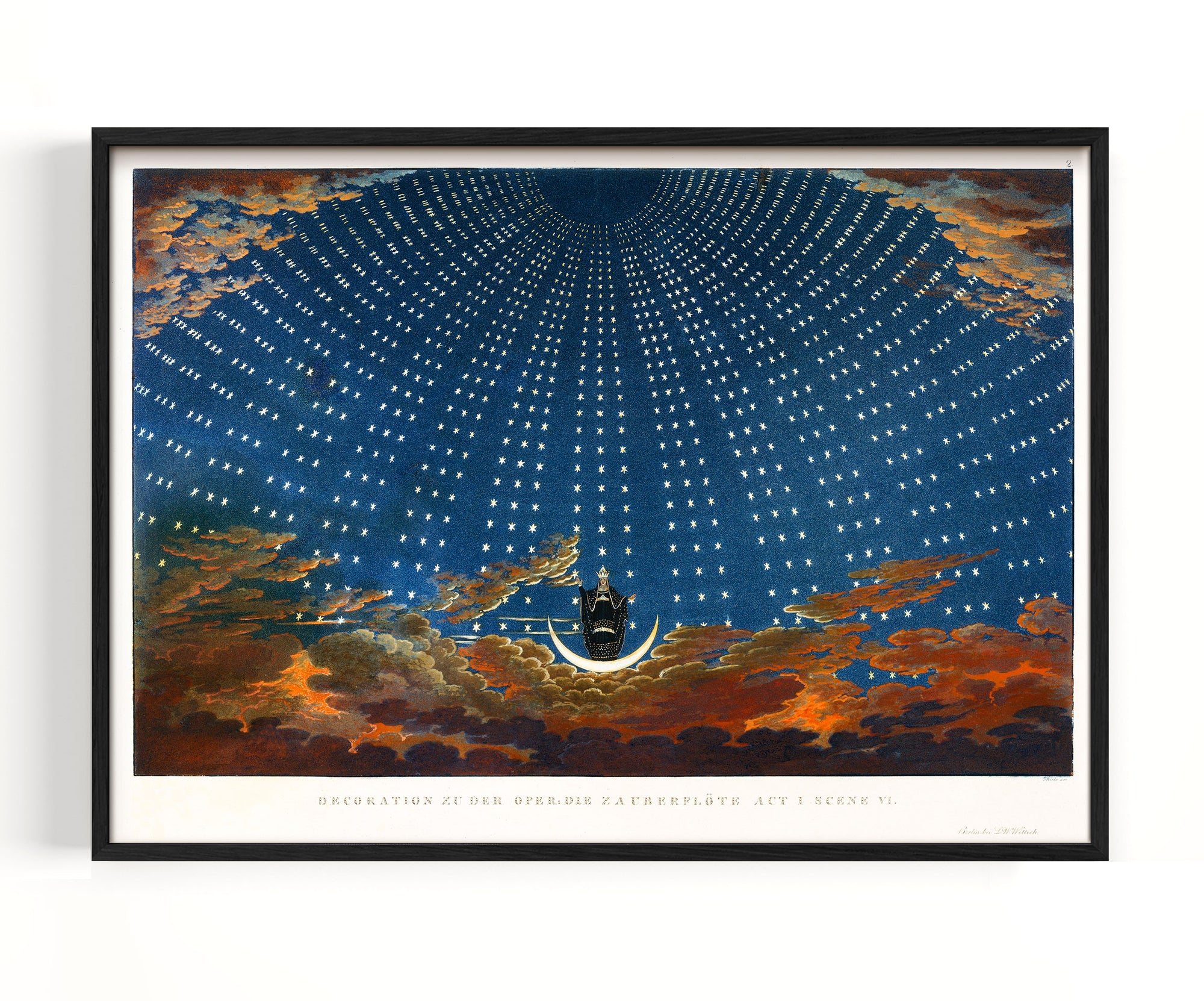 Entwurf für das Bühnenbild zu Mozarts Zauberflöte (...), Karl Friedrich Schinkel (1816)